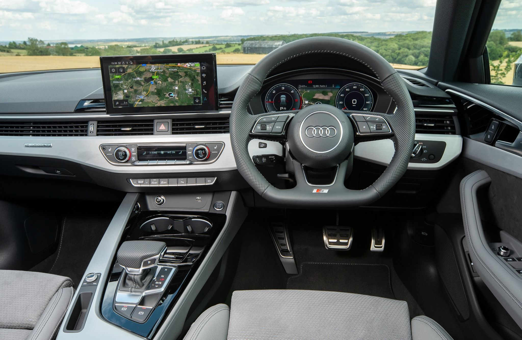 Interior of an Audi A4 Avant