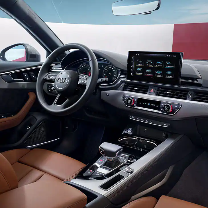 Audi A4 Saloon interior with infotainment and digital cockpit