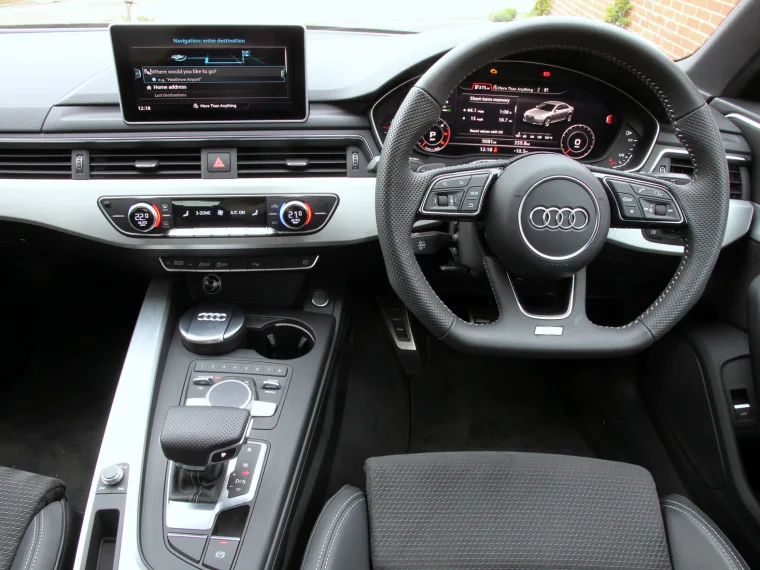 Audi A4 Saloon interior with driver infotainment and digital cockpit