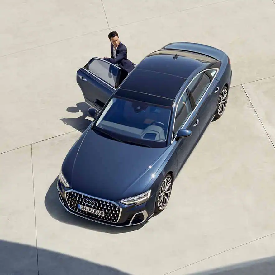 Audi A8 L exterior overhead view