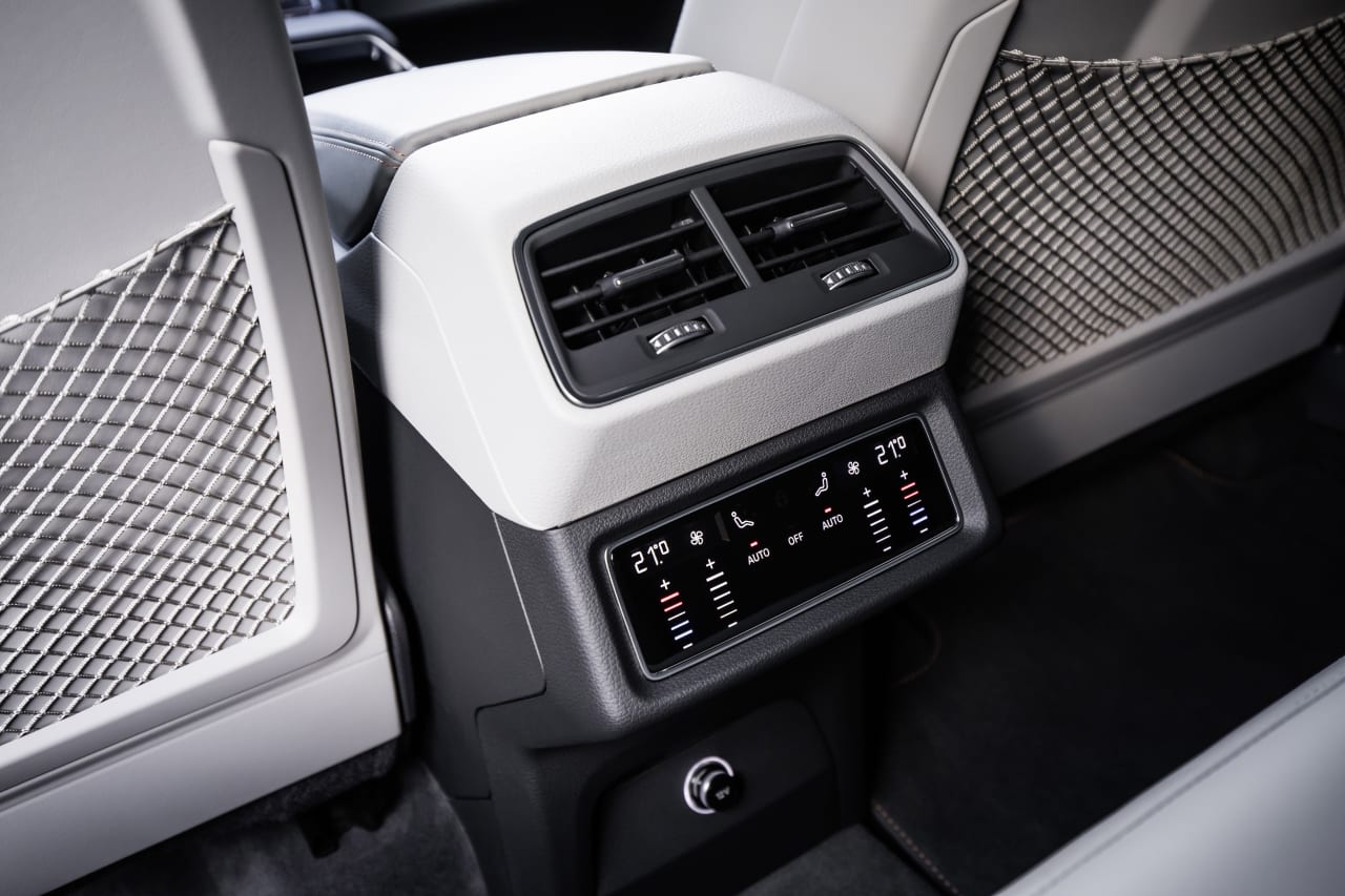 Audi e-tron interior rear passenger controls