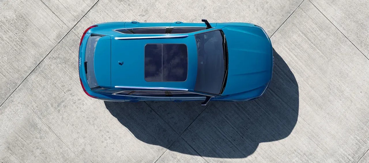 Audi e-tron exterior overhead view