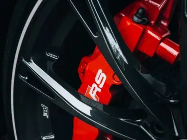 Audi RS brake callipers close up