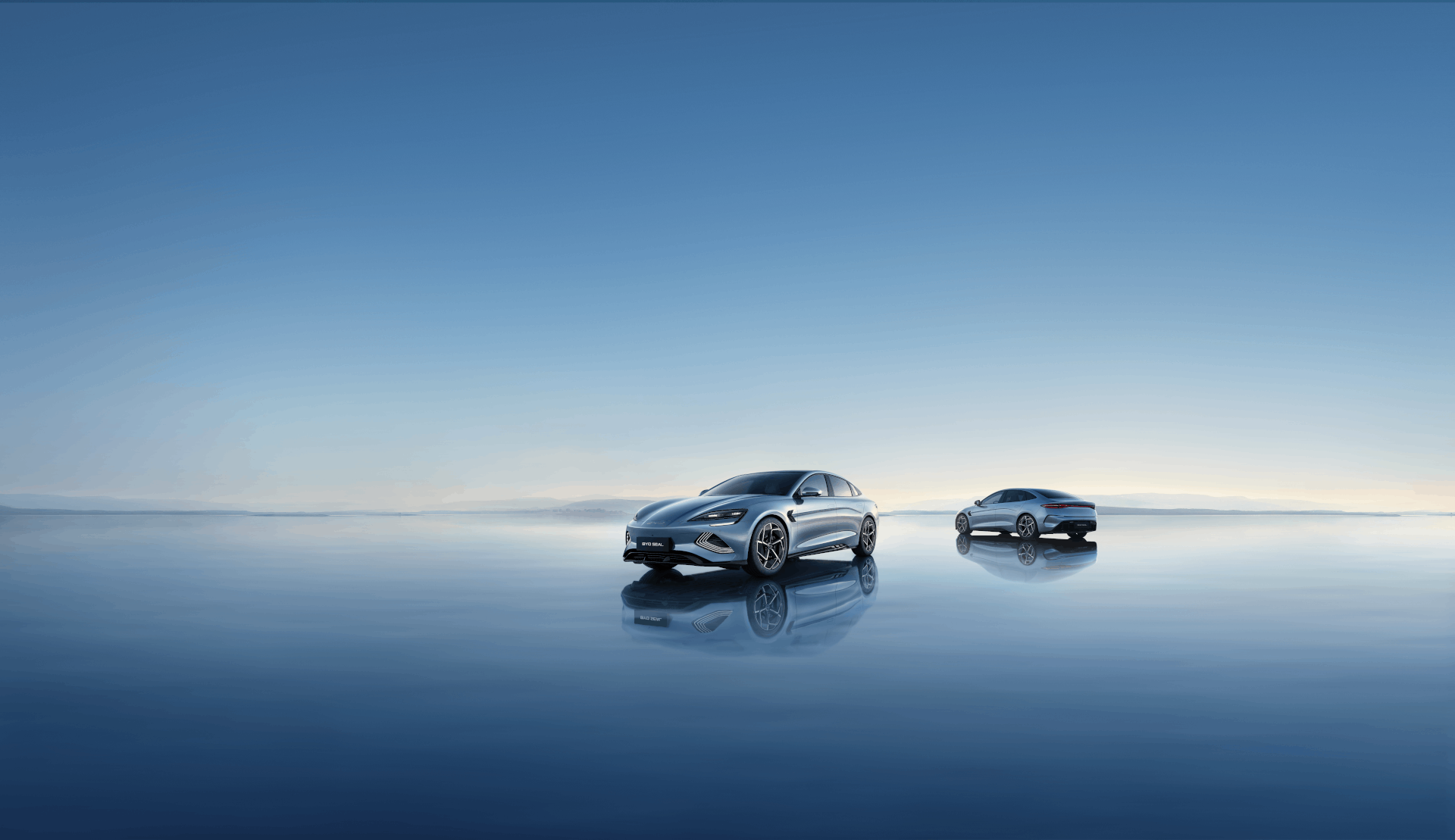 2 BYD cars in distance