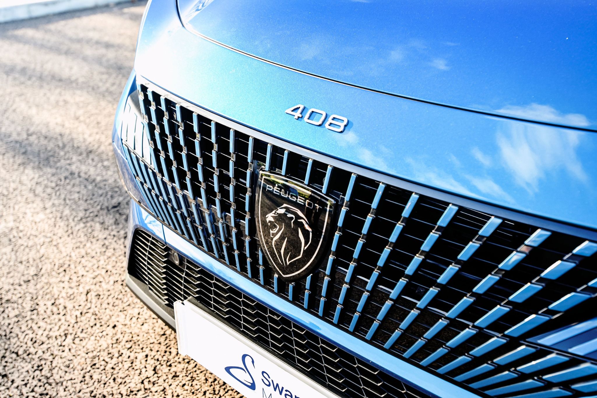 Close up of front grille
