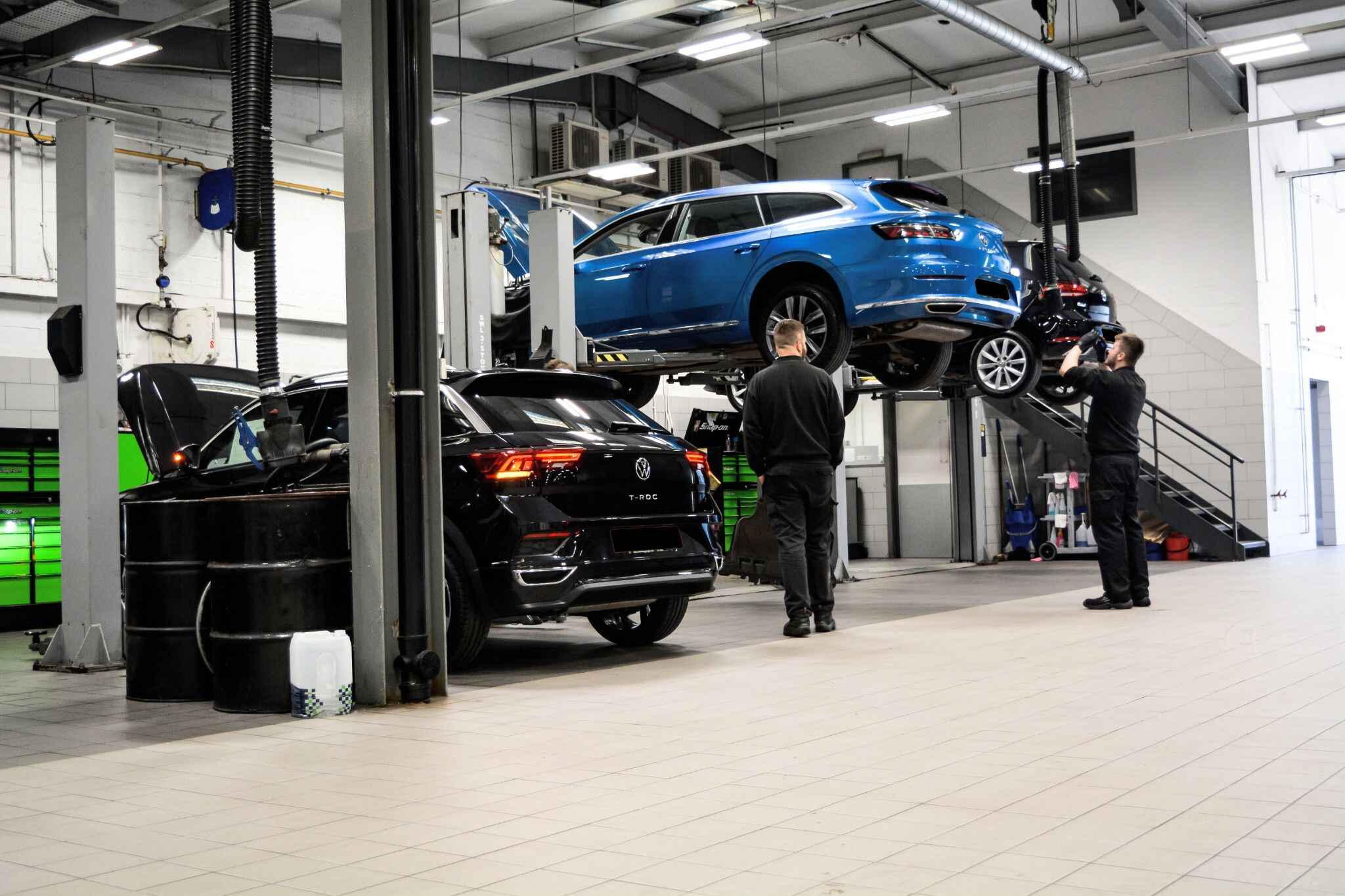 Crewe Volkswagen servicing workshop