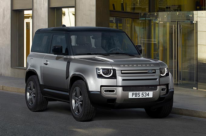 Silver Land Rover Defender 90 X Dynamic