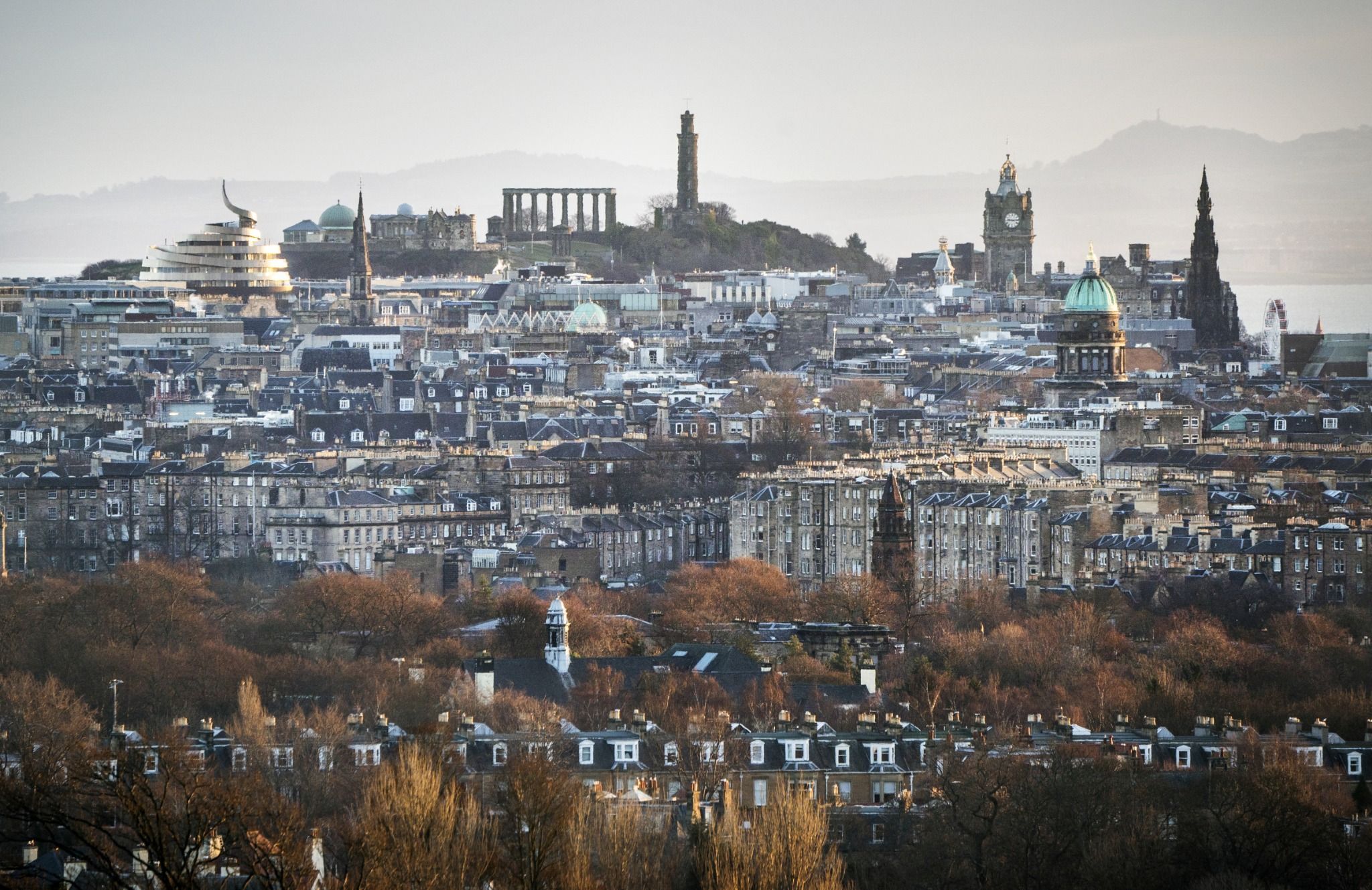 wide view of Edinburgh