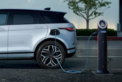 Range Rover plugged in charging