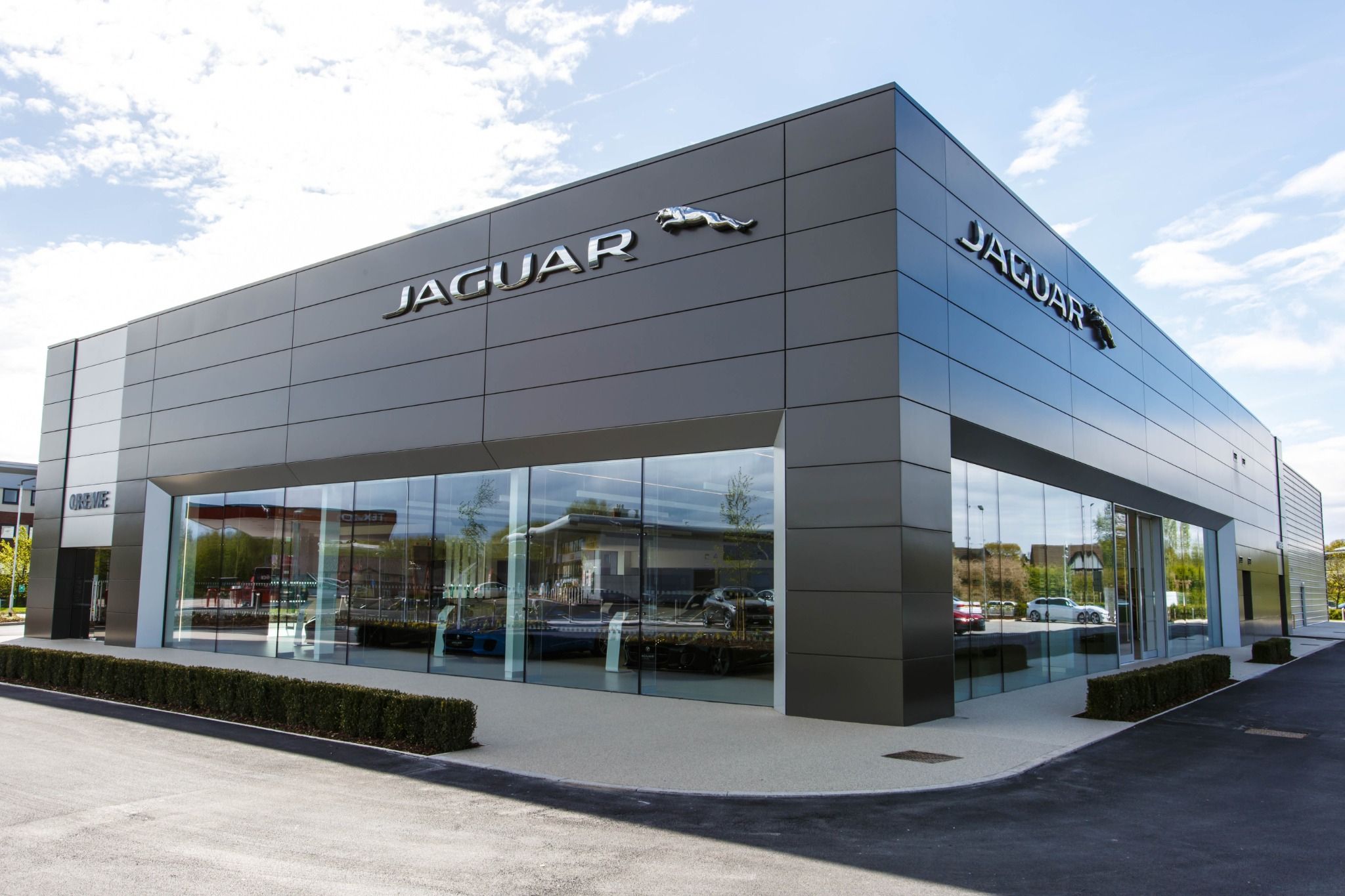 exterior of jaguar dealership