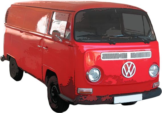 Red VW Camper Type 4