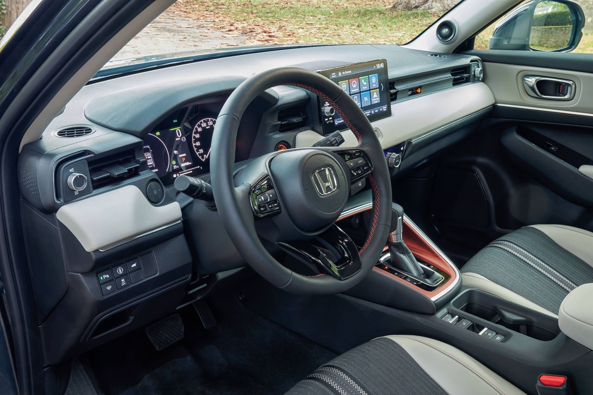 Honda HR-V interior from driver window