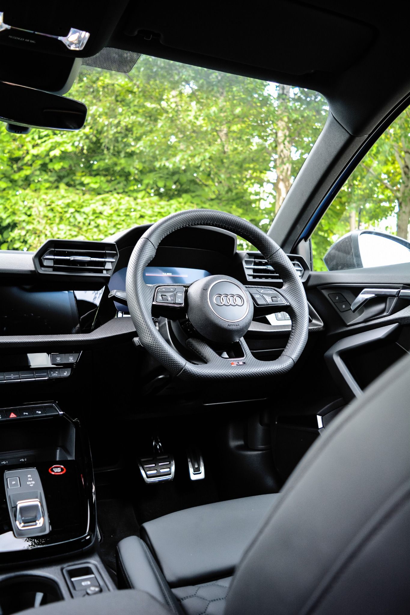 Steering wheel of Audi RS3