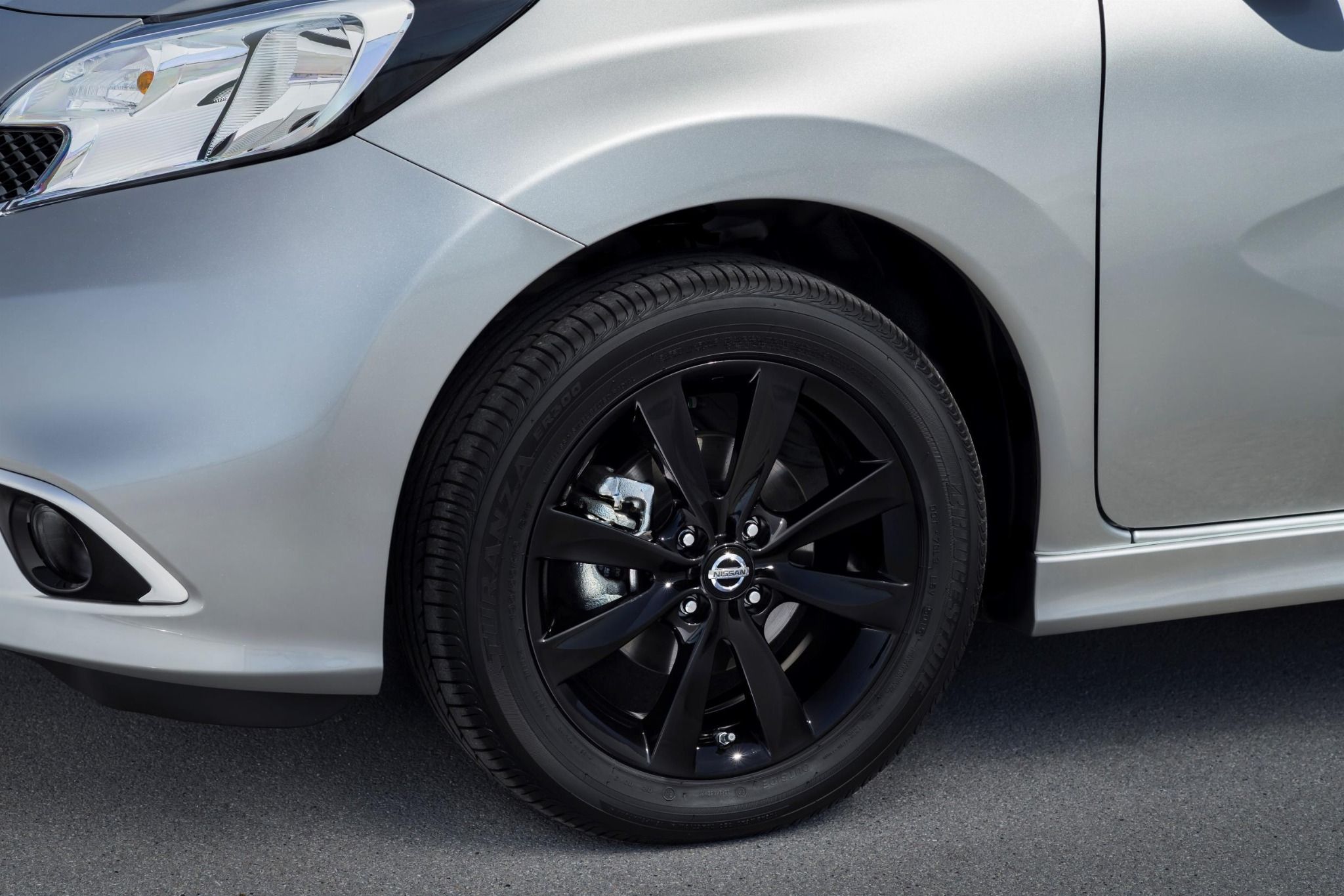 Nissan tyres and black alloys