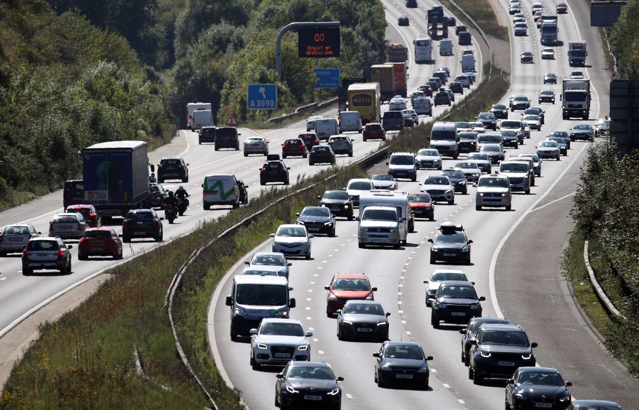 Image of a traffic on a motorway