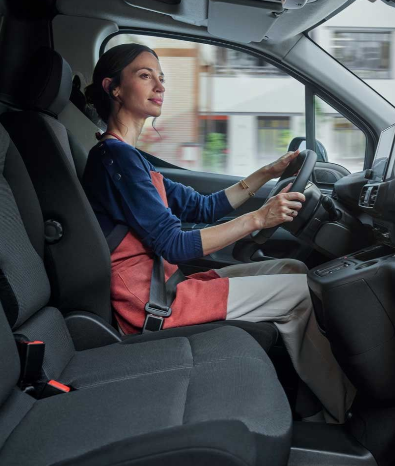 Interior of Peugeot partner ev