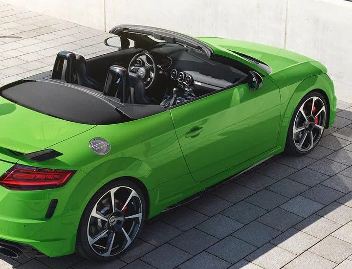 Kyalami green Audi TT RS convertible