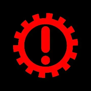 The gearbox warning light