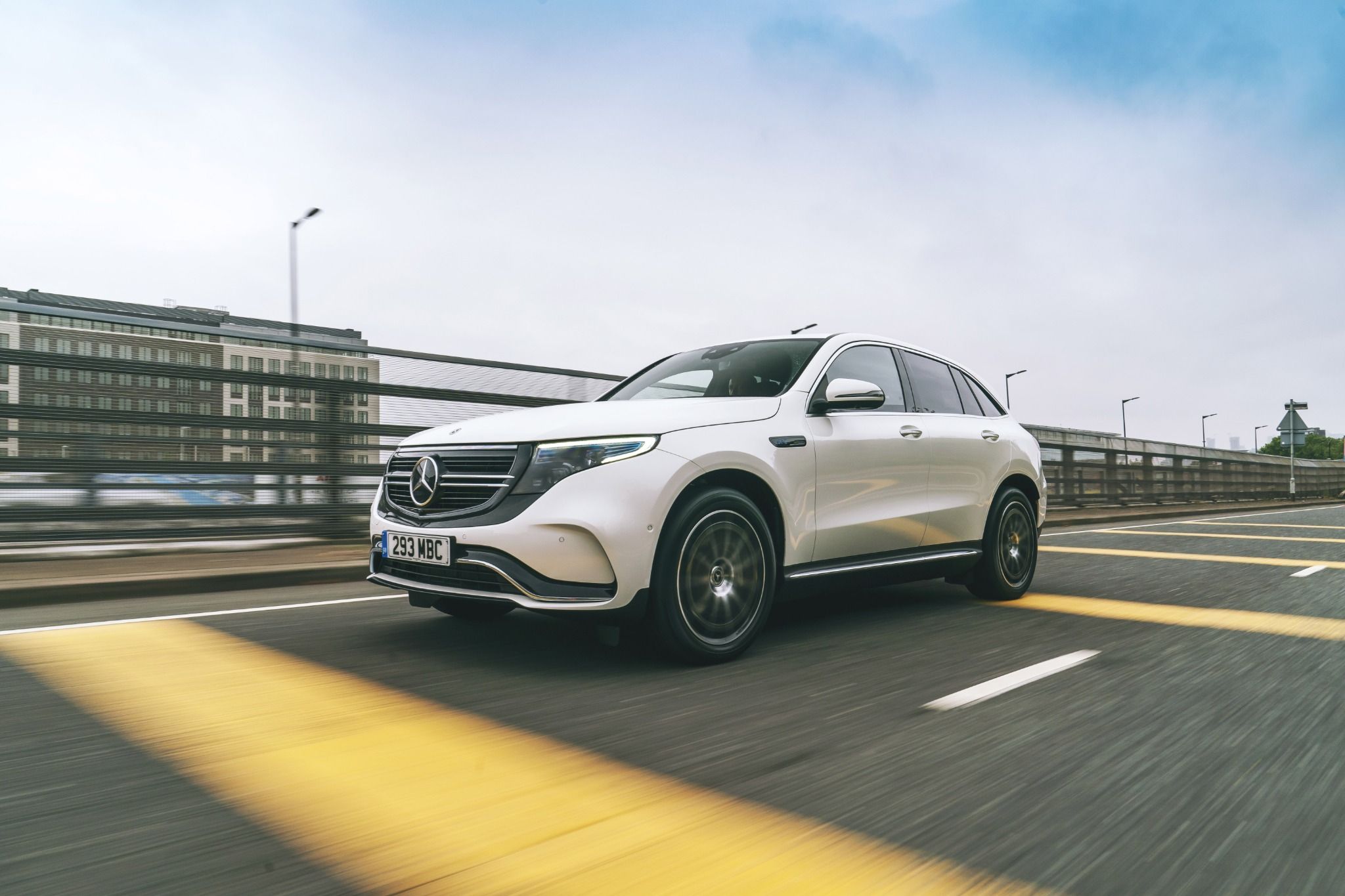 Mercedes EQC parked up