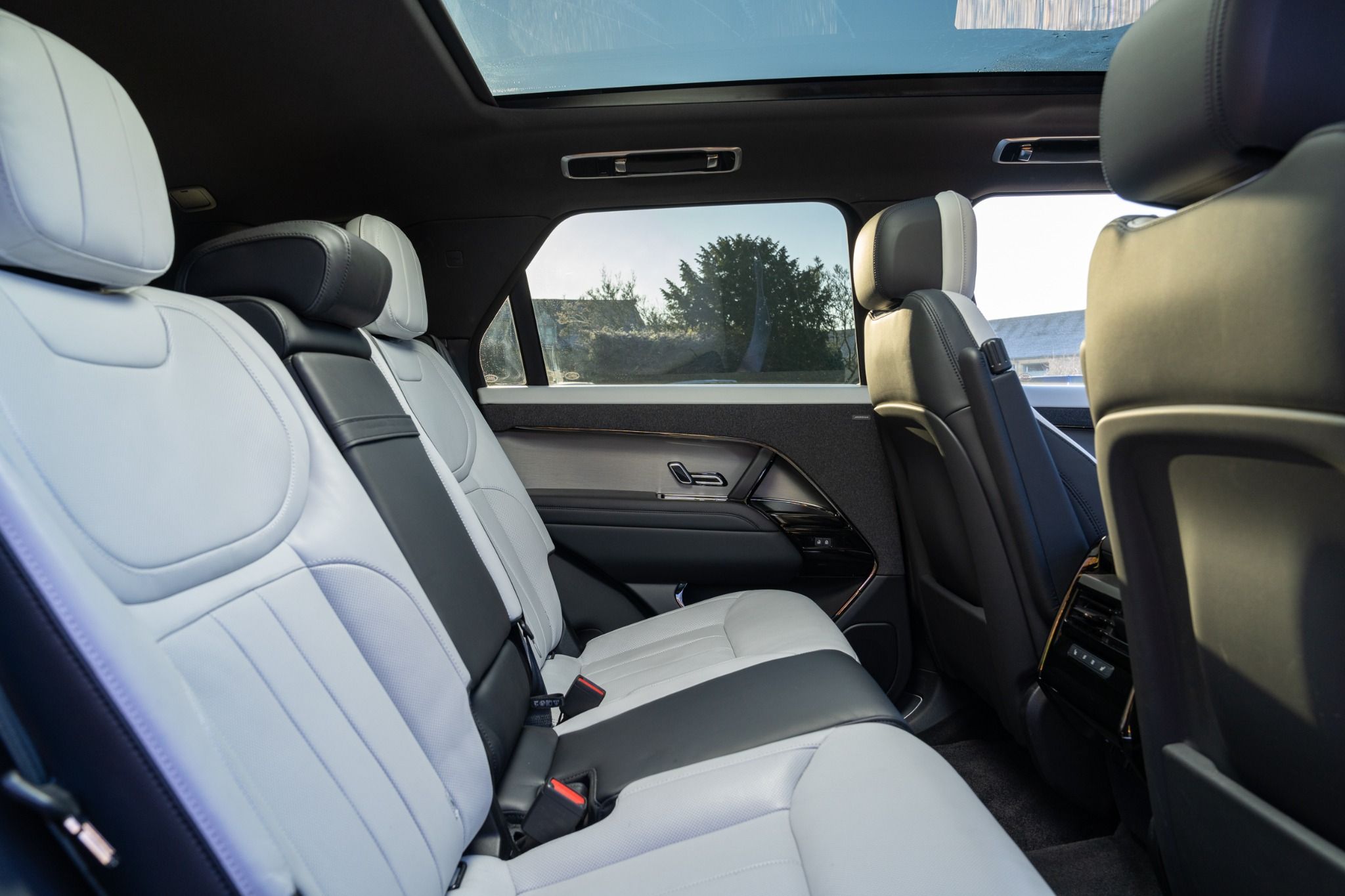 Back seats of a Range Rover Sport
