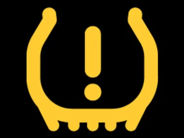 Tyre warning light icon