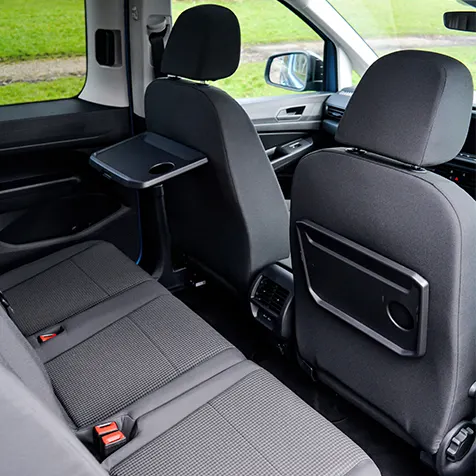 Volkswagen Caddy California interior rear space