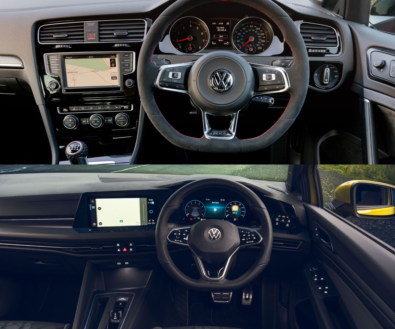 Volkswagen MK 7 and MK 8 Golf interior