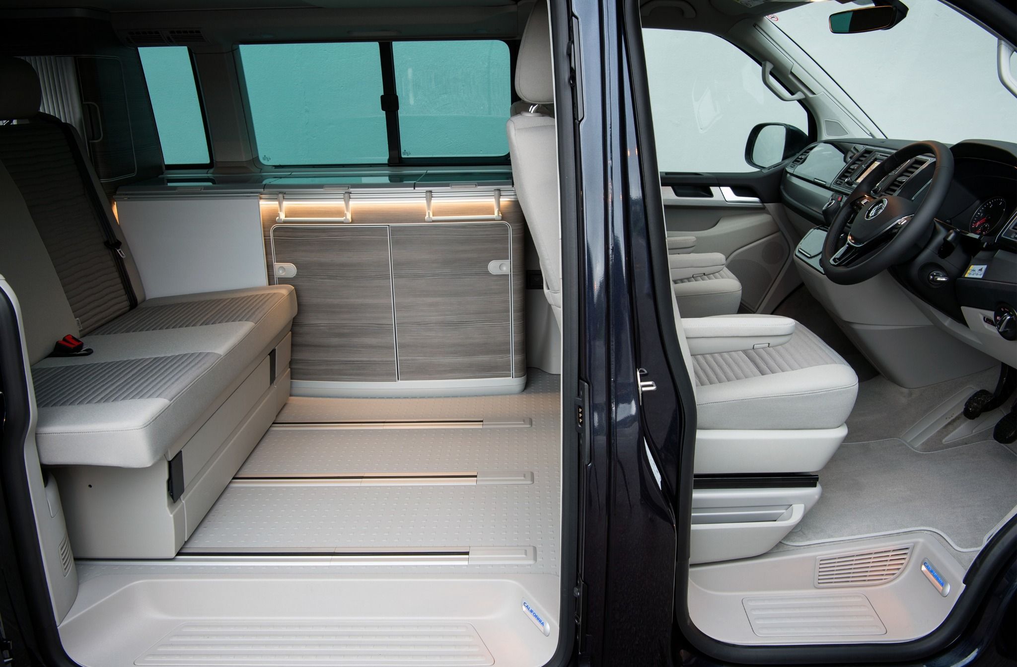 VW California Ocean campervan interior seats