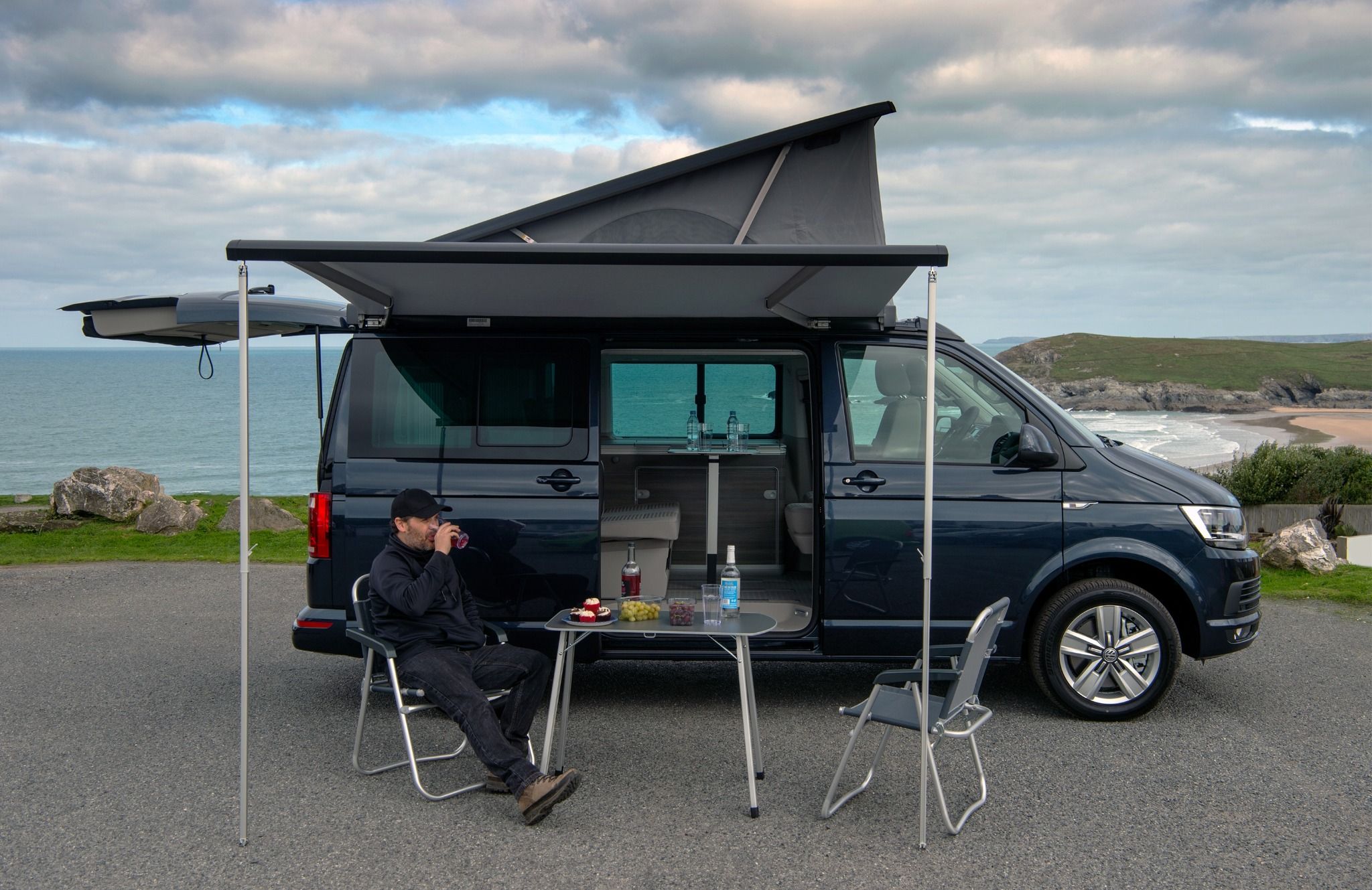 VW California Ocean campervan picnic awning