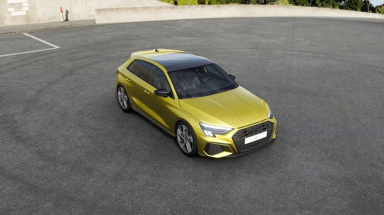 Yellow Audi A3 Sportback