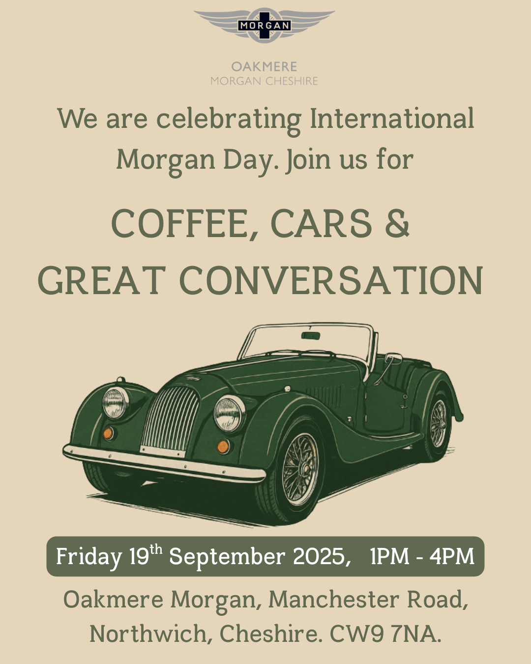 Photo for the post: Morgan Cars, Coffee & Conversation